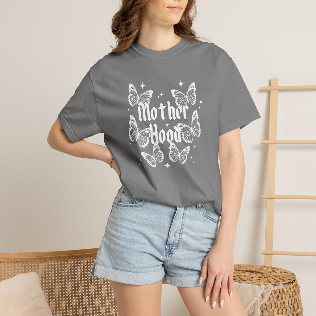 Motherhood Butterfly T-Shirt — Vintage Floral Mom Tee for Mother's Day