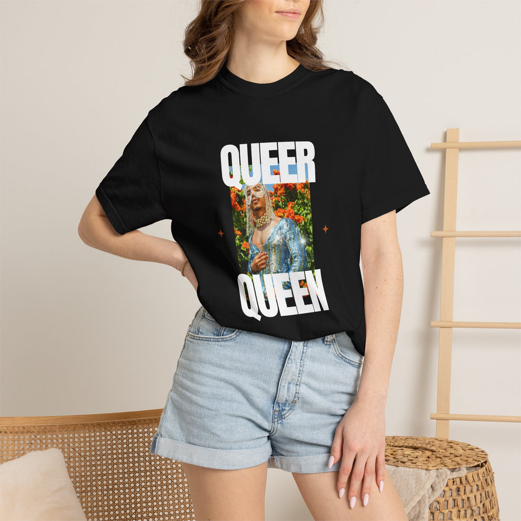 Queer Queen T-Shirt — Vintage Floral Pride Graphic Tee