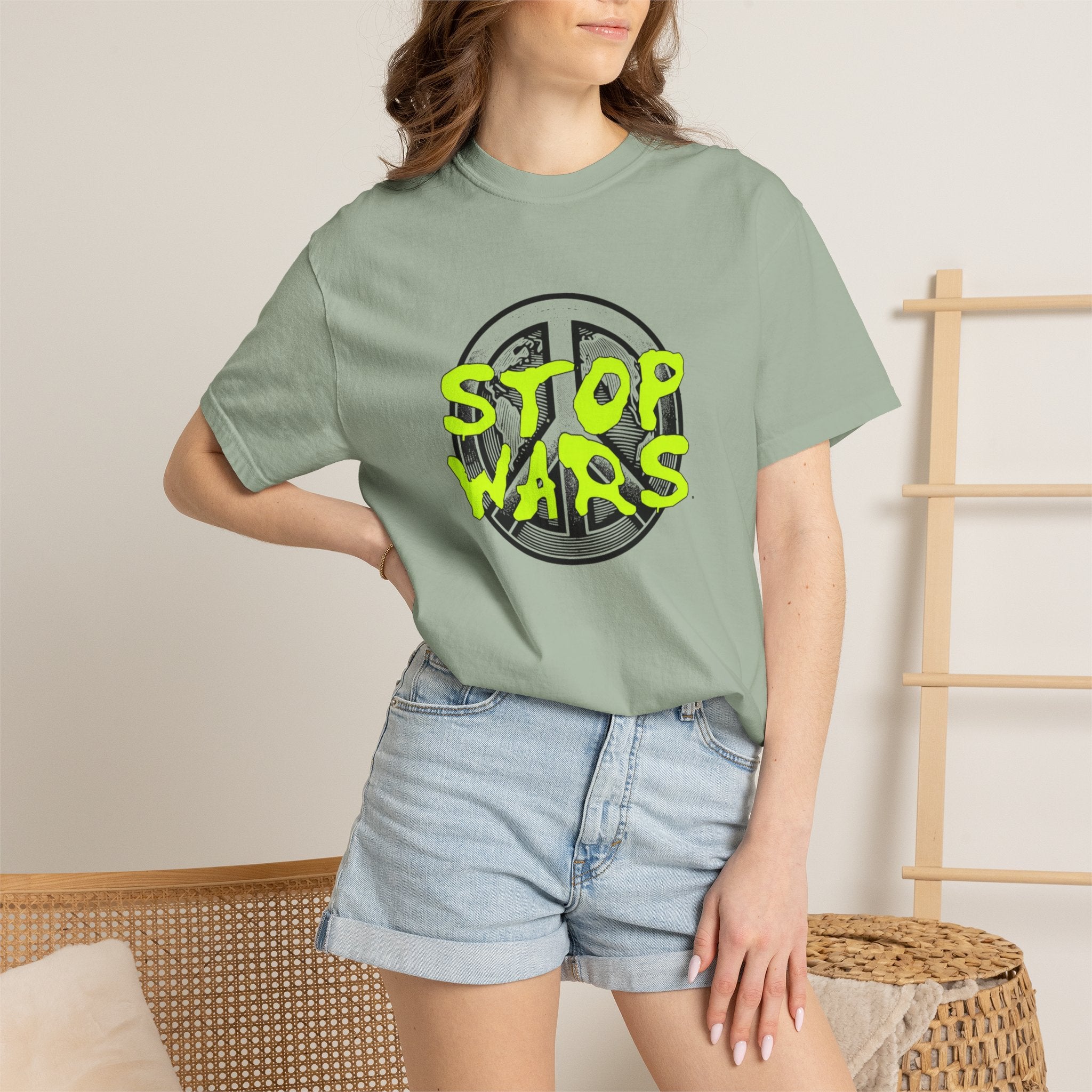 Peace Sign "Stop Wars" T-Shirt — Anti-War Graphic Tee