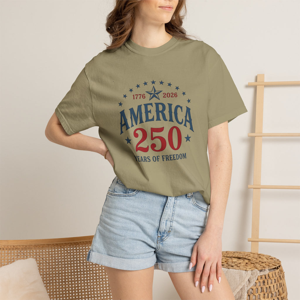 America 250 T-Shirt — 1776–2026 Years of Freedom Patriotic Tee